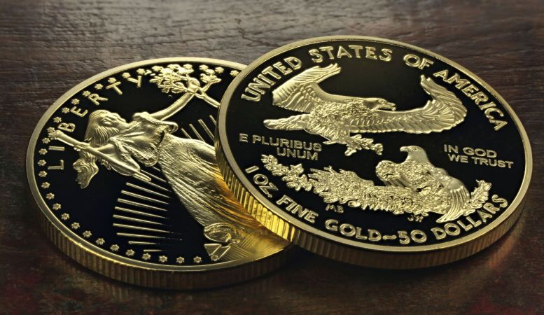 one ounce reverse proof american gold eagle coins
