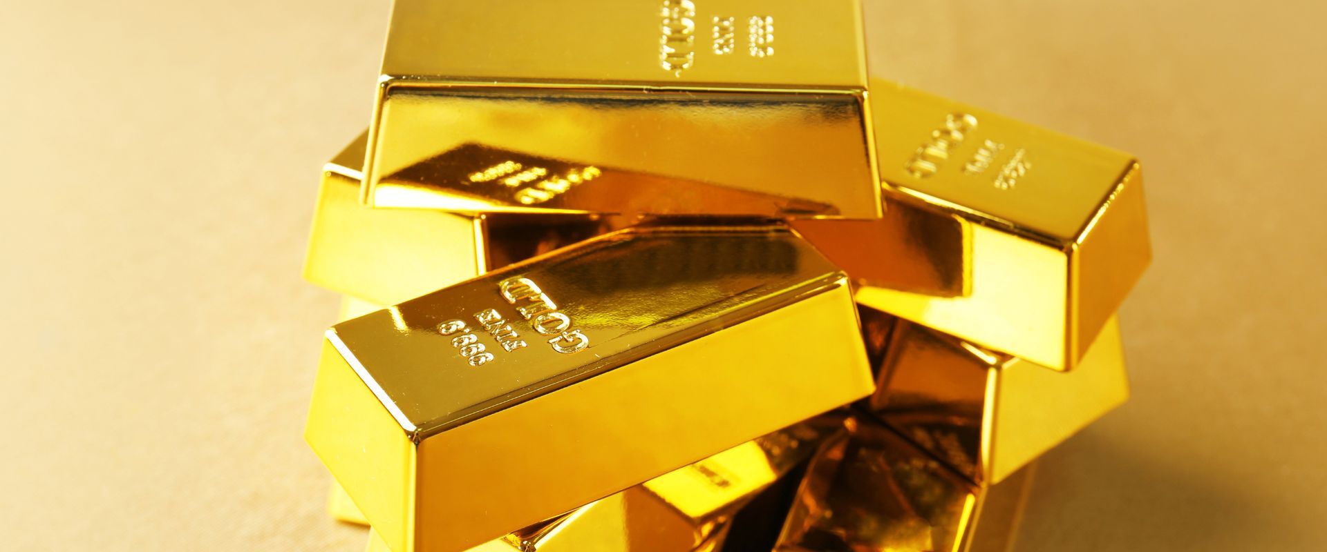 pile of fine gold-bars